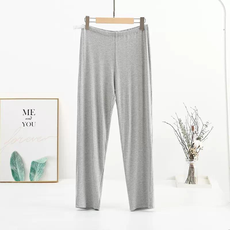 Summer Thin Modal Nursing Pajamas: Long Sleeve Set for Pregnant & Postpartum Women