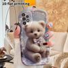 Phone Case: 2D Flat Samsung Galaxy A34 A35 M05 M06 S20 S22 S21 FE Plus 5G Protective Case, Couple Style, Amethyst Bear, Christmas and Halloween Gift