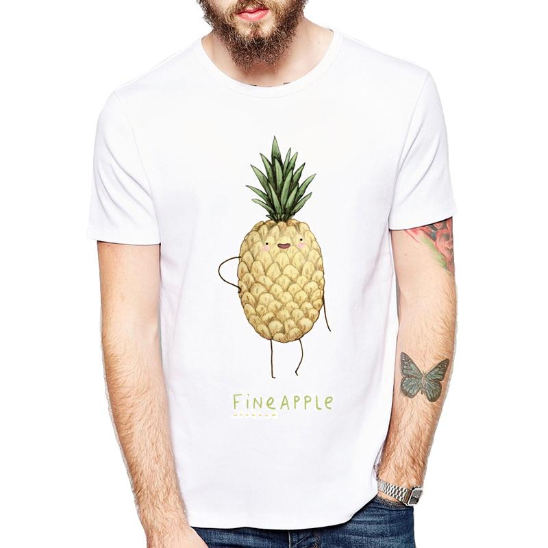 

2019 Summer Newproduct Fashion Cute Women/men Fruit Printed Pineapple T-shirt Short Sleeve Tops Homme/Female T shirt 4XL