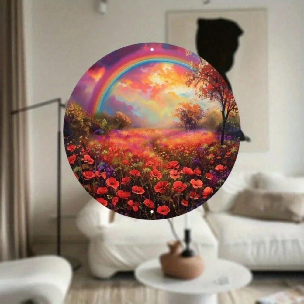 Handmade Metal Tin Plate Wall Art Home Decor 20x20cm