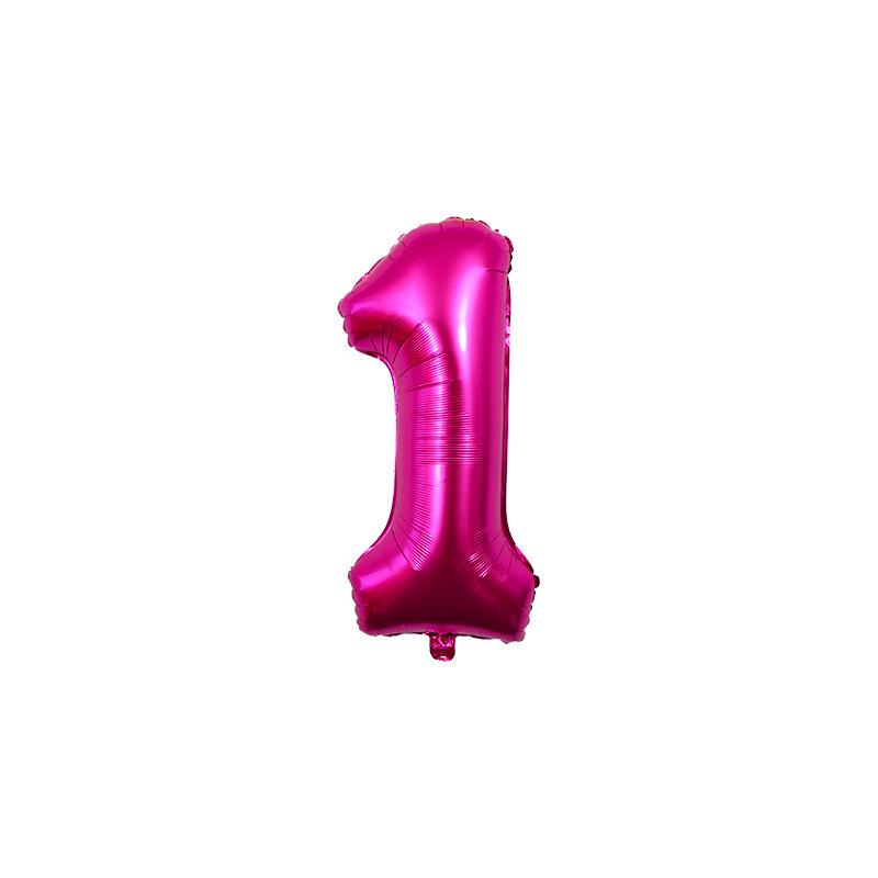 32-Inch Gradient Color Aluminum Foil Number Balloons - US Version