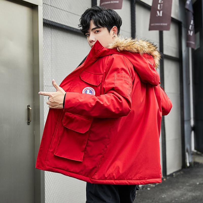 Winter Men 'S Cotton Cardigan Hooded Cotton Jacket Plus Size Parka