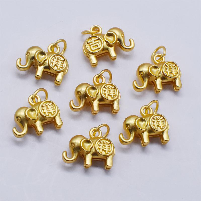 Elephant Metal Pendant Fashion Diy Earrings Bracelet Necklaces Pendants Accessories