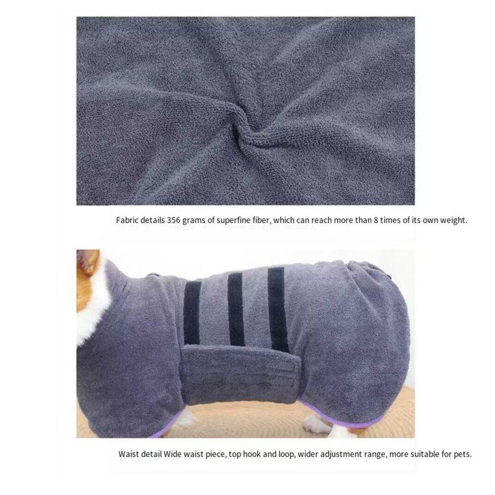 Haustier Bademantel Mikrofaser Saugfähigen Hund Handtuch Kleidung Große Hunde Hund Bademantel