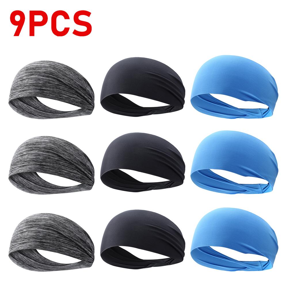 Ultra-Thin Unisex Fitness Elastic Headband Turban Sweat Absorption Breathable Quick Drying Sports Running Hair Band Accessories