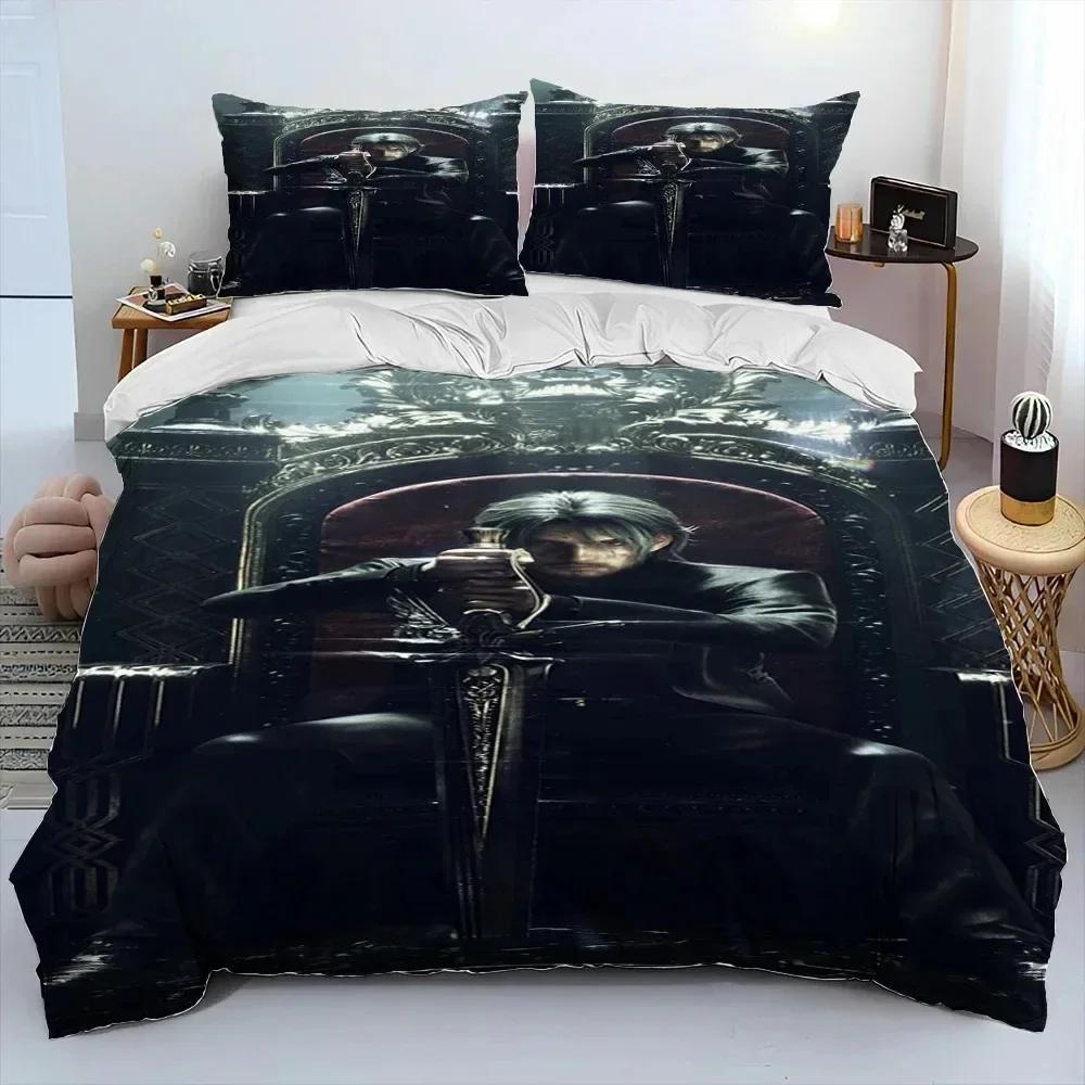 3D Print Final Fantasy Series Games Bedding Set Duvet Cover Bed Set Quilt Cover Pillowcase Comforter King Queen Size Boys Adult