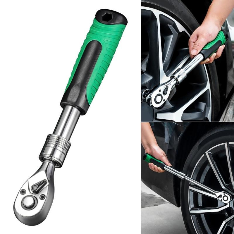 Ratchets Spanners 1/4" 3/8" 1/2" Mini Quick Release Sockets Tool Household Handle Repair Tool Wrenches for Car