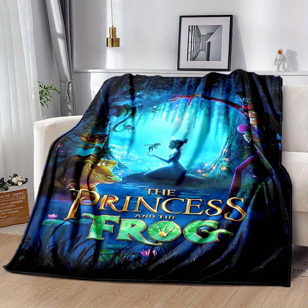 

1pc The Princess and The Frog Printing Blanket for All Season, Cartoon Blanket, Office Blanket, Lunch Rest Blanket, Camping Talk, Car Blanket 130cmx150cm