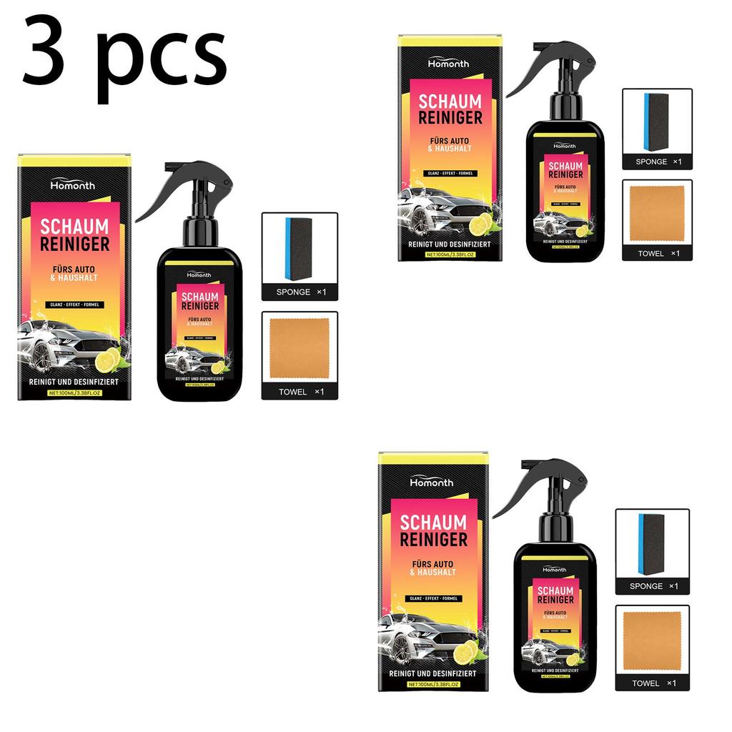 Homonth Car Cleaning Spray for Removing Surface Dust and Dirt, Cleaning Care, Refurbishment Maintenance, 1 set