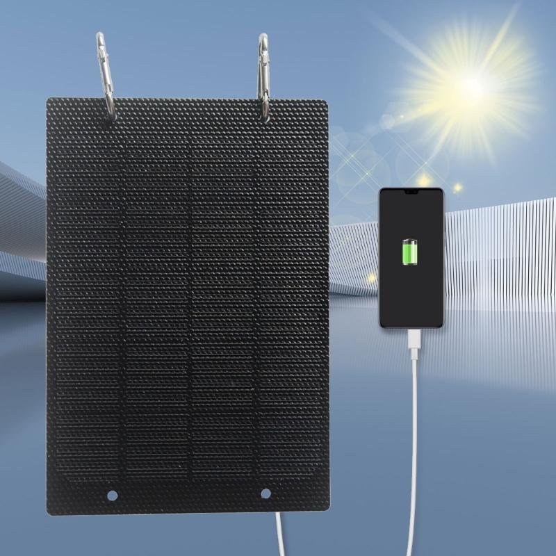 Solar Panel for Security Camera 5V 5W Solar Panel Battery Camera Solar Panel Weatherproof Electronic Supply