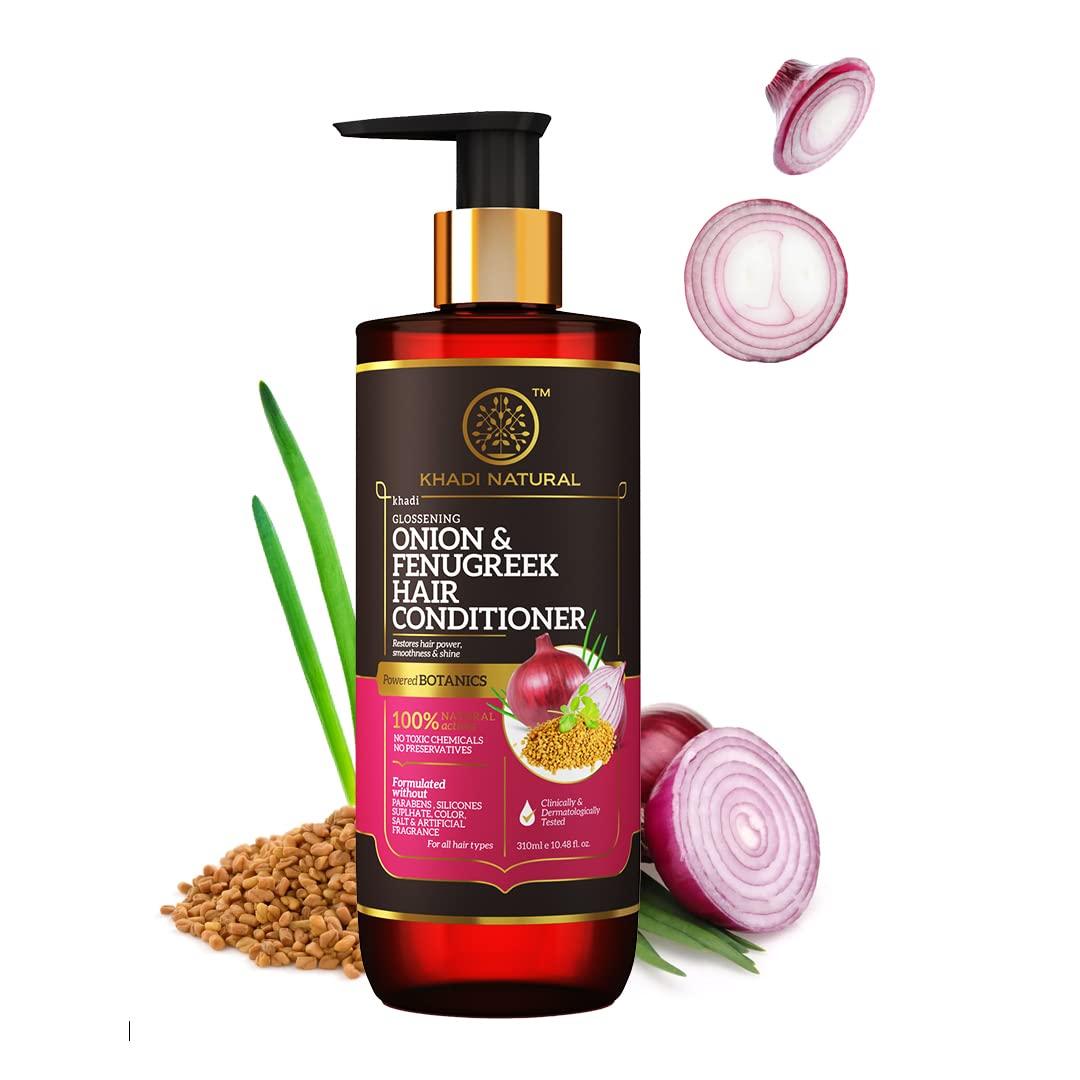

KHADI NATURAL Кондиционер для волос с луком и пажитником, 310 мл
