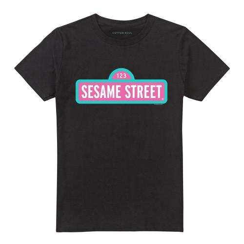 Sesame Street Unisex Adult Alt Logo T-Shirt