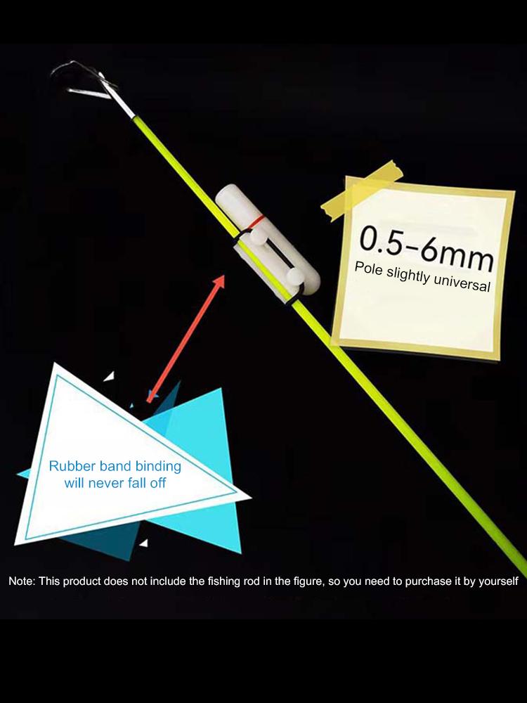 Fishing Rod Luminous Stick Removable Fishing Rod Tip Light Waterproof Fishing Rod Alert Indicator Light for Freshwater Seawater