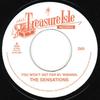 7-Zoll-Schallplatte SENSATIONS PHYLLIS DILLON You Wont Get Far By Wishing Thin D02 Treasure Isle 2017 UK Reggae Ska Dub Gebraucht