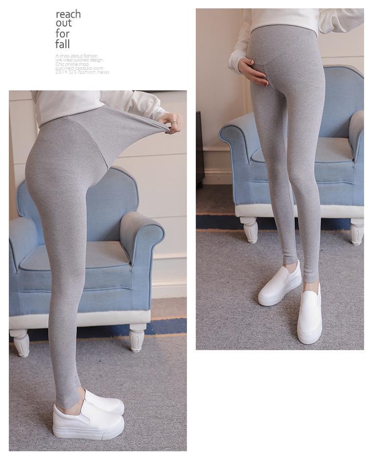 Maternity Support Leggings - Elastic Kitten Print, Spring/Autumn, 9-point Length