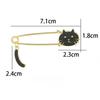 Mode Design Tröpfelöl Süße Katze Wedelt mit dem Schwanz Tier Brosche Zubehör Brosche Pin