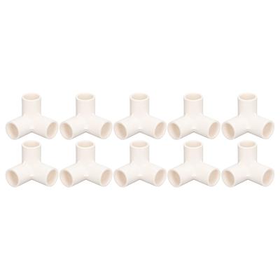 10 PEZZI Raccordi a T per Tubi in PVC Raccordo a T Gomito Connettore Angolare Diametro Interno 25mm