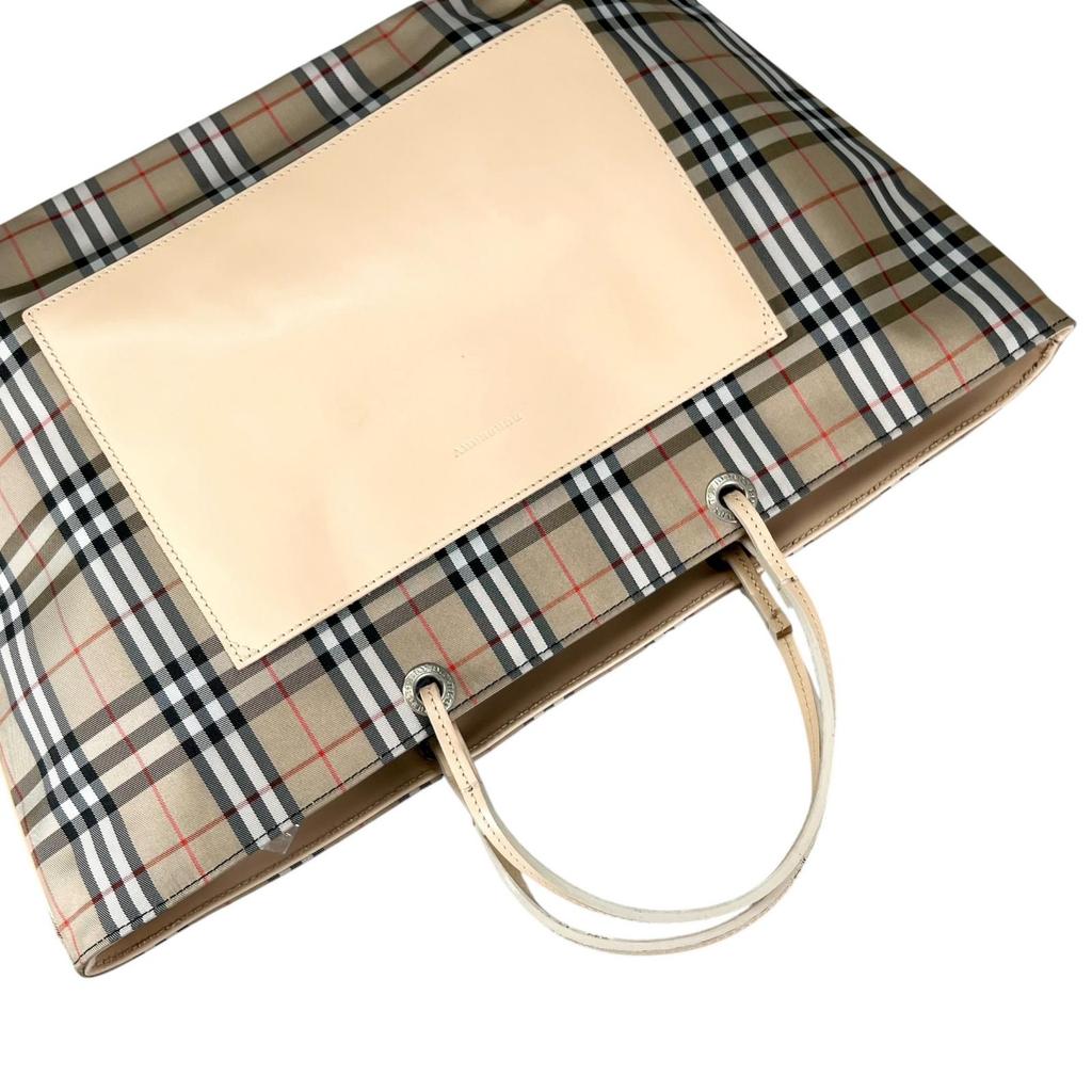 BURBERRY Tote Bag beige Women Nova Check used