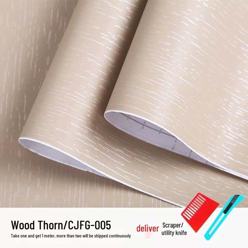 Thickened Waterproof Plain Color Self-Adhesive Wallpaper for Living Room, Bedroom, Wardrobe, Cabinet, and Furniture Renovation.