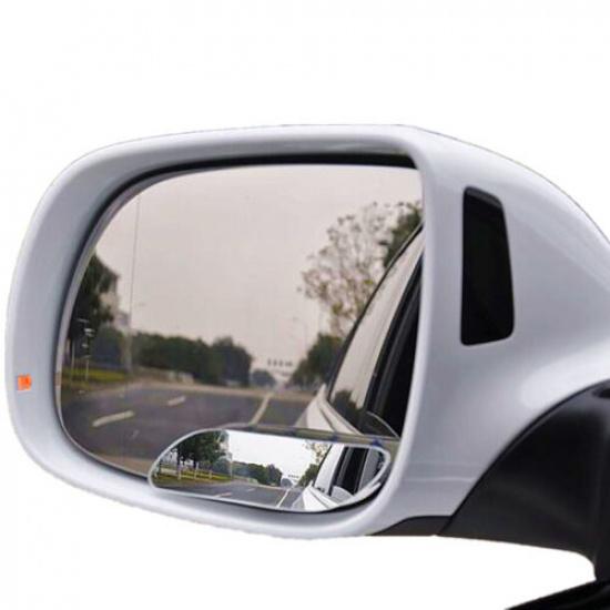 Car Rearview Blind Spot Mirror Parking Rimless Mirror 360° Wide Angle Adjustable