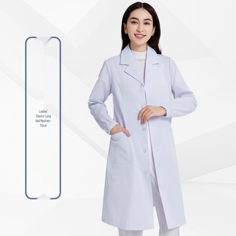 Unisex White Coat for Doctors, Students, and Laboratory Professionals - Long and Short Sleeve Options