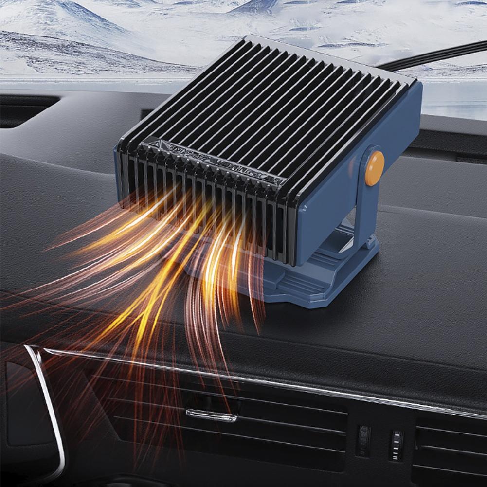 Tragbarer Autoheizlüfter 12V 150W Heiz-Kühl-Enteiser-Entfrostergerät Mit 360° Drehbarer Basis Für Alle 12V Fahrzeuge
