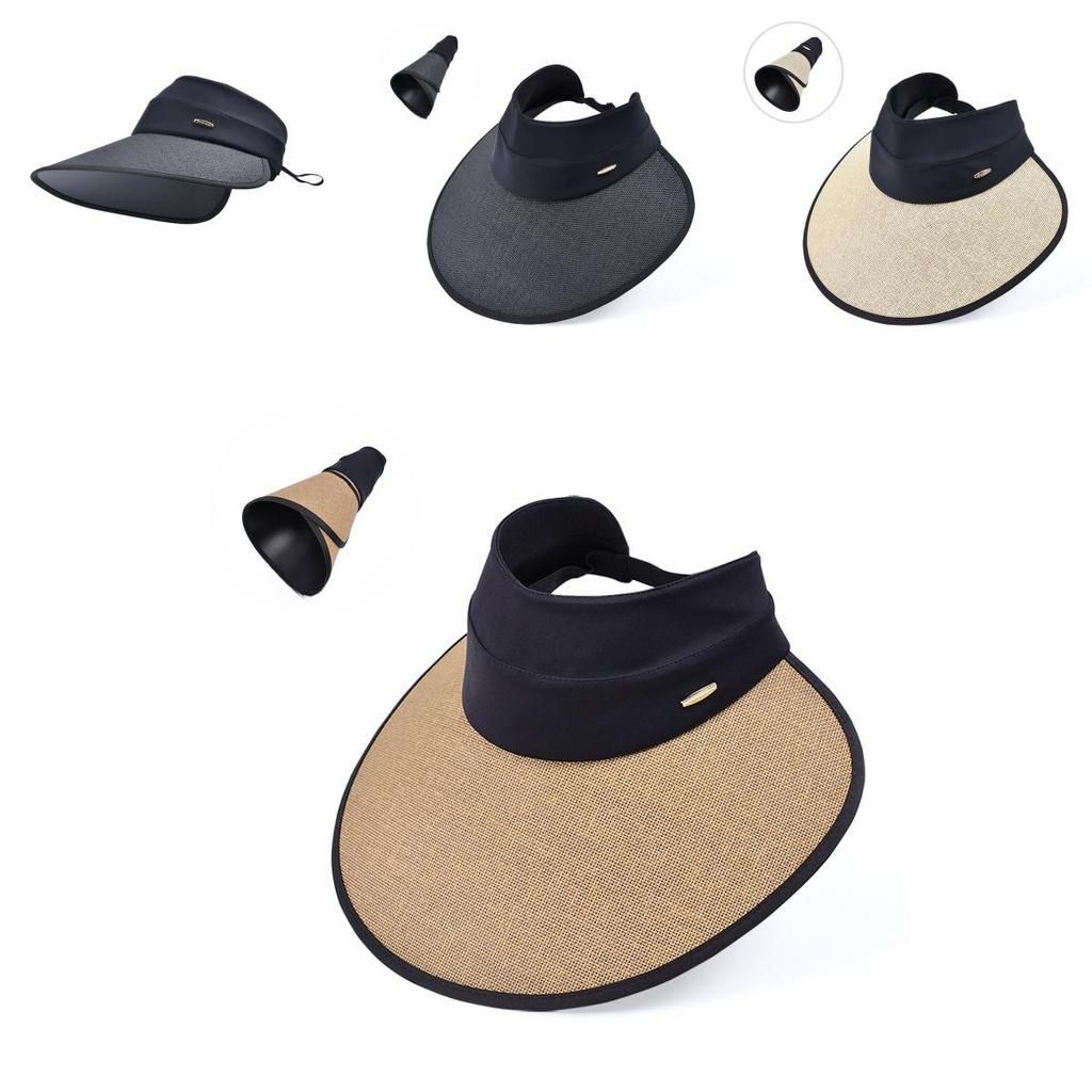 Summer Sun Hat Wide Brim Sunshade Hat For Women With Breathable Polyester
