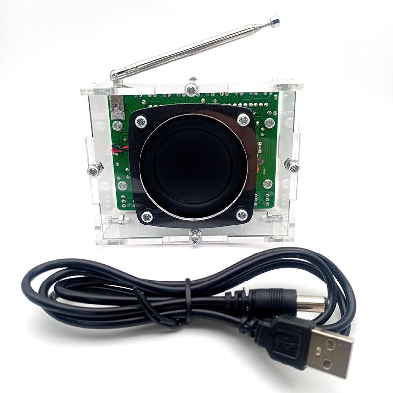 DIY FM Digital Sound Kit: 51 Microcontroller & Level Indicator Components, Individually Controllable