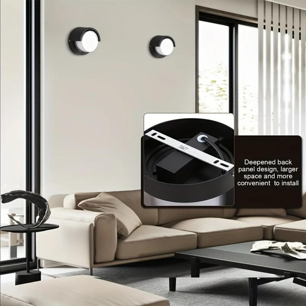 New Outdoor Wall Lights, Low Profile Modern Wall Sconce Porch Lights Outdoor Wall Light Fixtures Waterproof Wall Mounted Lamp