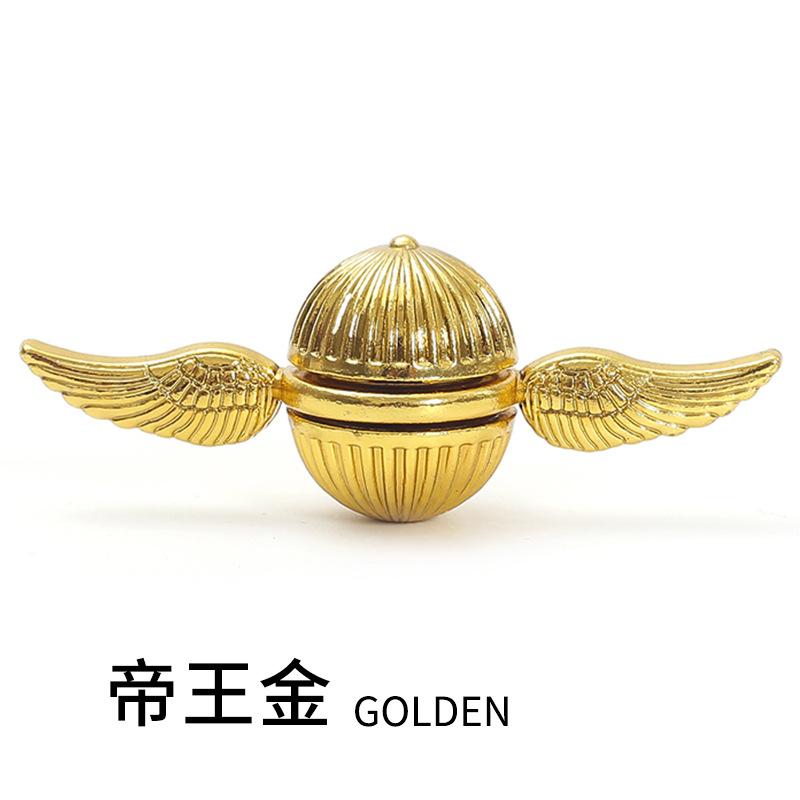 

Гаррі Поттер Золотий Снітч Гіроскоп на палець Квідич EDC Подарунок на день народження Спіраль, що крутиться на пальці Модель Хогвартса Kebajikan Unta Hujung Jari золотий