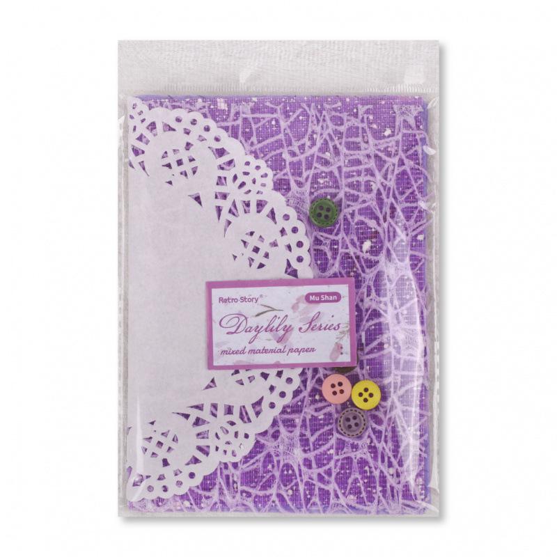 Retro Mesh Paper Background DIY Journal Stickers
