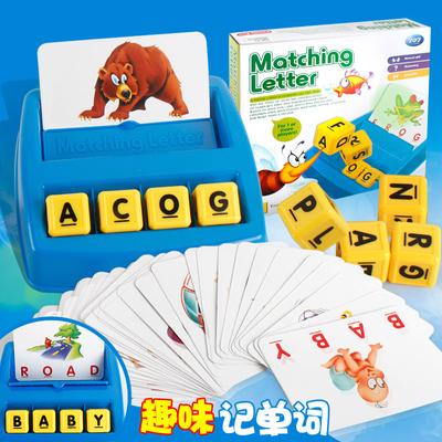 707-18 Wörter merken Spaß beim Wörterlernen Puzzle Buchstaben Mit Freude Englisch lernen Frühe Bildung Puzzlespiel Brettspiel