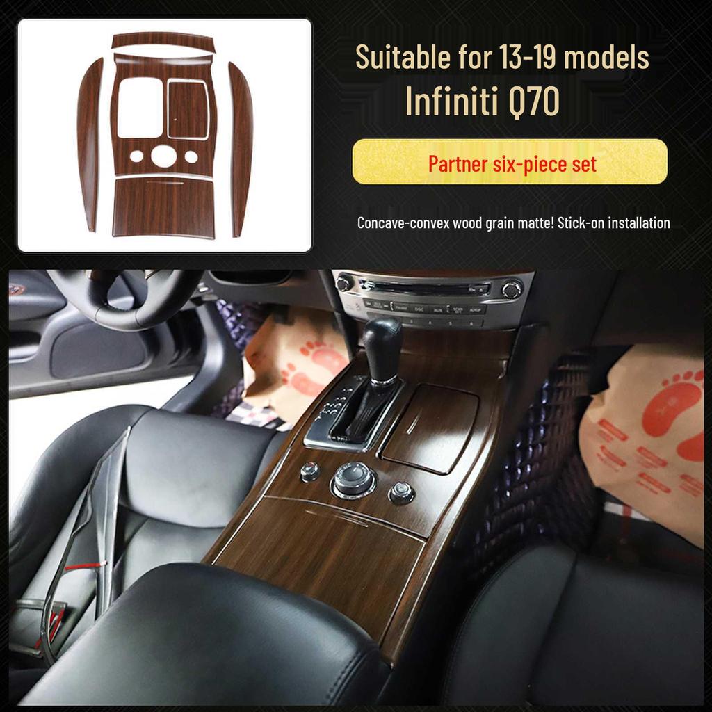 Infiniti Q70 Carbon Fiber Interior Modification: Shift Lever, Navigation, Door Trim