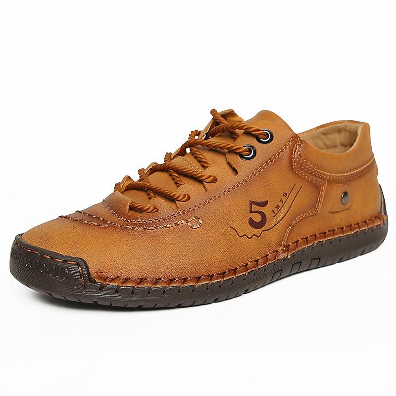 Spring Leather Shoes Casual Dress Single Shoes Casual Shoes Handmade Large Size
