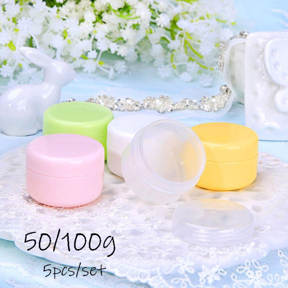 

50 г 100 г многоразовые бутылки розовая банка для макияжа горшок новый косметический контейнер для путешествий