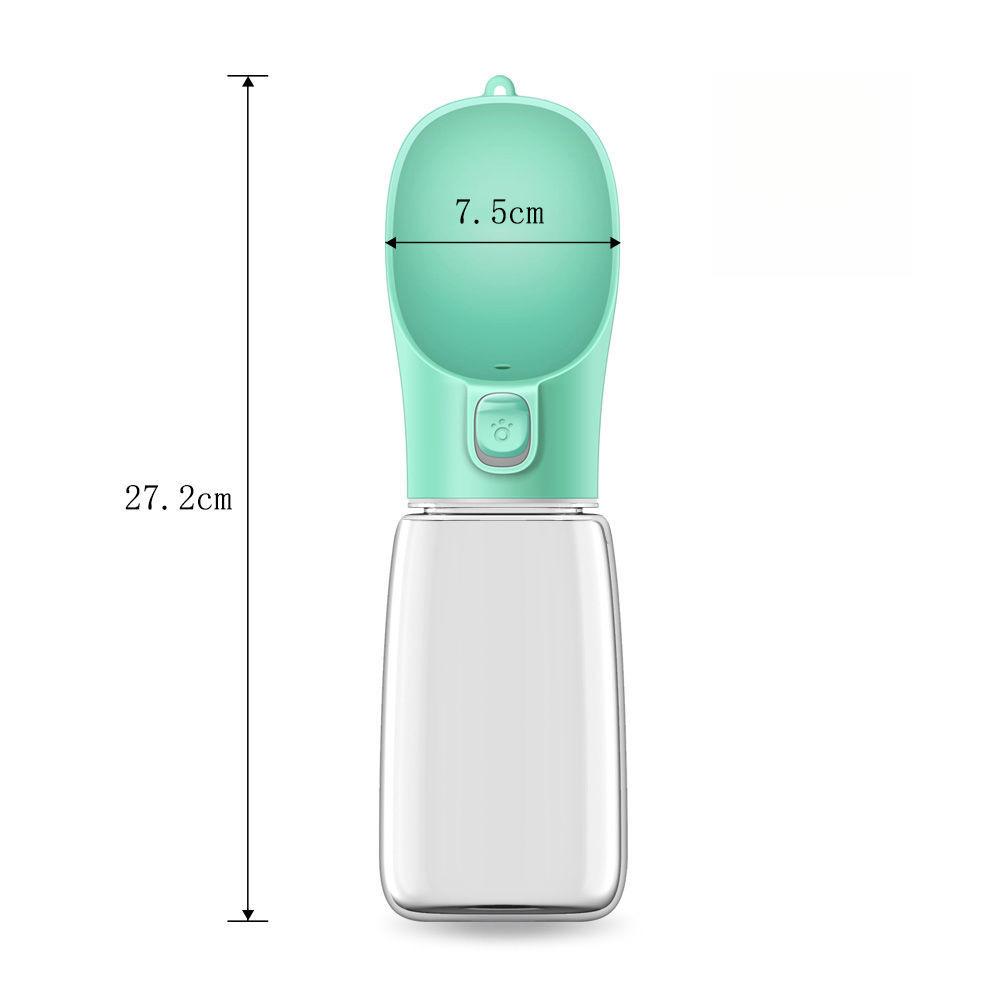 

Hot-Selling Pet Water Cup Outdoor Foldable Flip Lid Drinking Bottle Dog Walking Portable Water Bottle зелёный