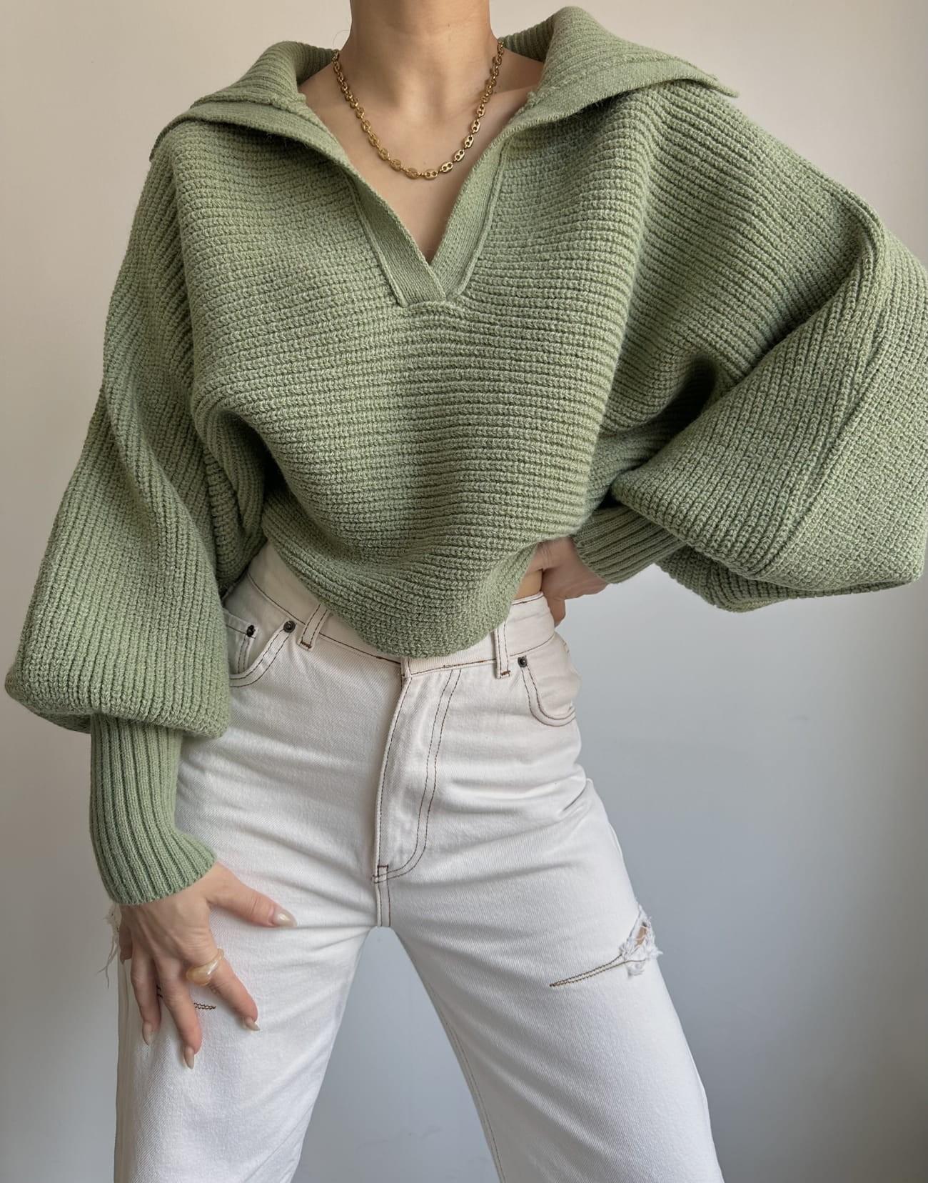 Свитер с воротником Mai Livia Cagla