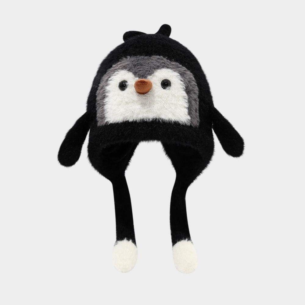 Windproof Cartoon Penguin Balaclava Hat Breathable Ear Protection Cap  Outdoor Activities