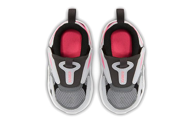 Nike Air Max Bolt Leichte Dämpfung Atmungsaktiv Niedrig geschnitten Kleinkinderschuhe Schwarz Grau Rosa Kleinkind und Kleinkind CW1629-003