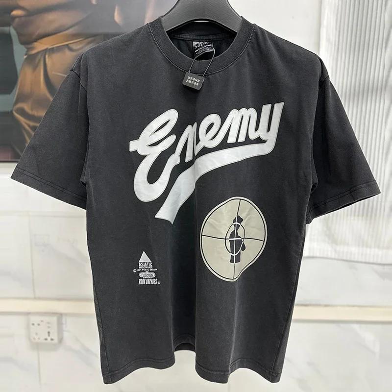 Unisex Unisex Couple Classic Green Box Logo Print Saint Tshirt Top Quality Cotton Oversized Tee Tops Vintage Washed Black T Shirt