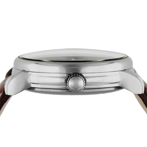 Zeppelin ATRANTIC Watch, Navy Dial, Stainless Steel, Automatic, 40mm, German Model 8470-3, Men's, Brown