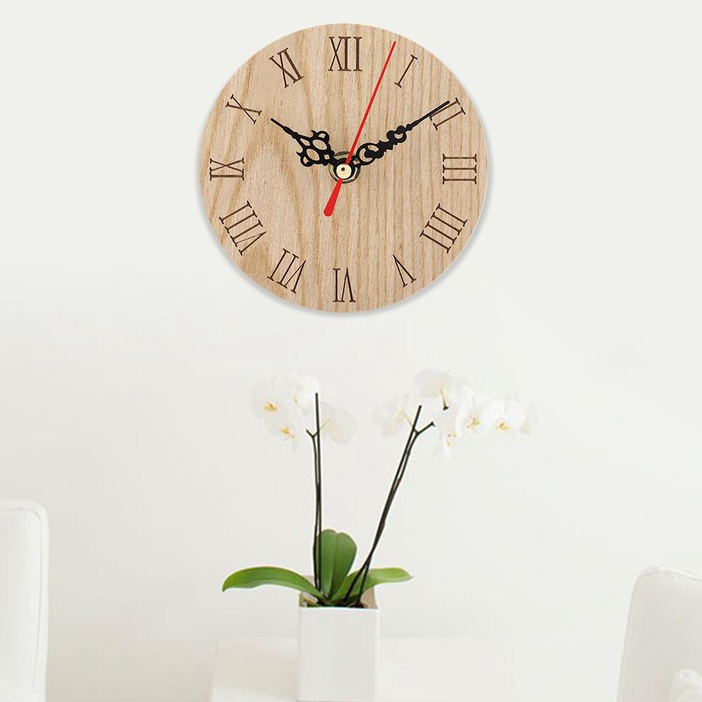 Wooden  Analog Display Decor Garden Hallway Outdoor Hanging Wall Clock (33cm)