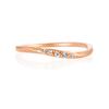 K10 Pink Gold Diamond Size 151336143110 Canal4℃ (PG) Ring, 7,