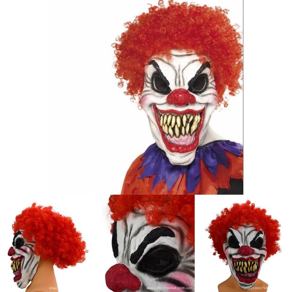 Realistic Funny Clown Latex Mask For Halloween Christmas Party Horror Role Play