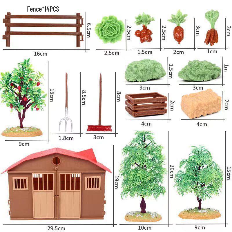 Wildlife Simulation Model: Tiger, Lion, Panda, Elephant, Rhinoceros, Kangaroo, Leopard, Horse, Sheep Toy Set