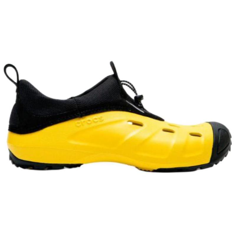 Crocs QUICK TRAIL Stylish and Comfortable Low-Top Lifestyle Casual Shoes Unisex Black and Yellow