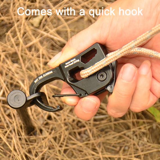 1/2 Peças Tensor de Corda Autotravante Liga de Alumínio de Alta Resistência para Mochila ao Ar Livre, Caminhada, Acampamento, Ajustador Apertador de Corda Guyline