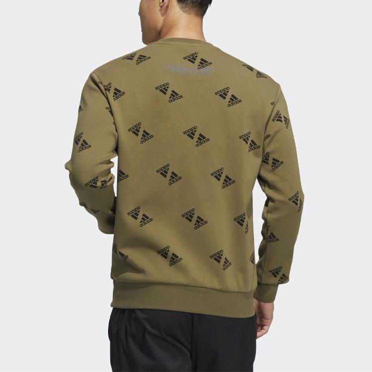 adidas Sweatshirts Unisex Green Crew Neck Moderate Regular HE7448