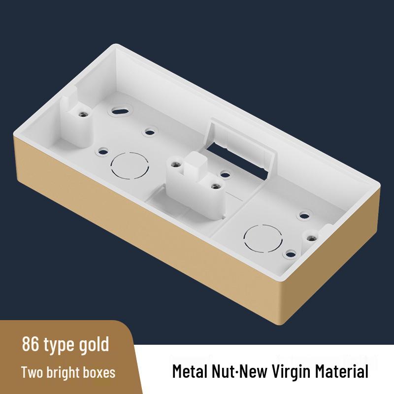 Universal PVC Type 86 Thickened Surface Mount Switch & Socket Junction Box, Double/Triple