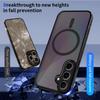 For Samsung Galaxy S25 FE Magnetic Case Skin Touch Matte Translucent PC + TPU Anti-Drop Phone Cover